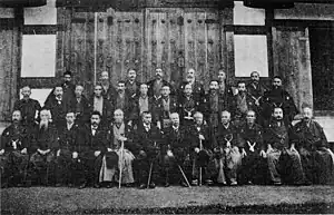 大日本帝国剣道形制定時の集合写真（1912年）