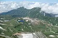 大汝山からの奥大日岳と室堂