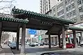 韓国・朝鮮料理店が集まっている撫順街のコリアンタウン
