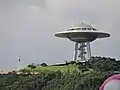 童牛嶺に建つUFO型の展望台