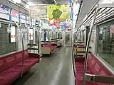 御堂筋線31601Fの車内