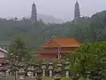 紫禁城と双塔寺を遠望