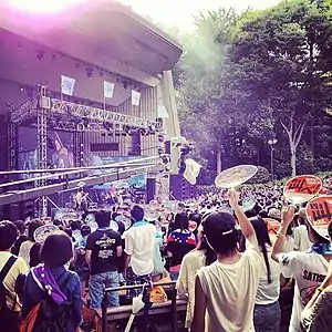 日比谷野外音楽堂で行われた閃光ライオット2012ファイナルの開催模様(2012年9月2日撮影)