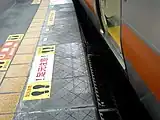 電車とホームの隙間（2010年11月）