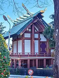 奥戸天祖神社本殿(2022年1月撮影)