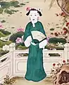 道光時代孝慎皇后の両把頭