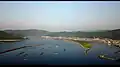 宇佐大橋 宇佐湾上空から撮影