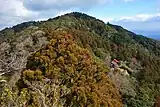 宝満山からの仏頂山と楞伽院山荘