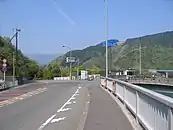 神奈川県道514号宮ヶ瀬愛川線のダム入口