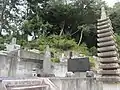 小山田高家公顕彰碑(大泉寺本堂左手）