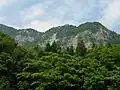 小滝ヒスイ峡より望む明星山