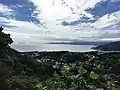 湯河原町から伊豆半島の風景