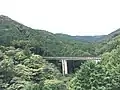 小田原市根府川周辺の白糸渓谷の橋