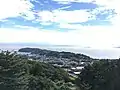 湯河原町吉浜より眺めた真鶴半島
