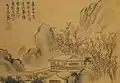 小田海僊『山水図』全10図から、嘉永6年(1853年)、個人蔵