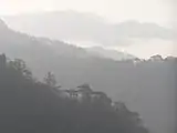 登山道より見る丹波霧