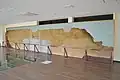 塔基壇剥ぎ取り土層尼寺廃寺跡学習館展示。