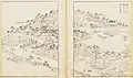 『尾張名所図会』に描かれている東雲寺（右上）
