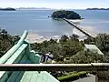 展望室から見た竹島 ※非公開