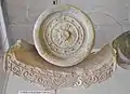 造営時瓦くにのみや学習館展示。