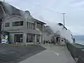 保養所入り口にて代金を払い温泉へ