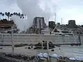 温泉上部には地熱発電所の区画も在り水蒸気が上がるのを観察できる