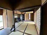 山梔窩手前は3畳、奥4畳半（筑後市水田、撮影：2020年5月）
