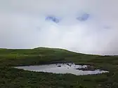 山頂直下の泉水沼