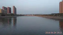市街地南側の嵐河