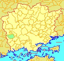 旧・川上町の位置
