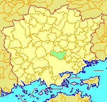 旧・御津町の位置