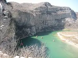 千仏洞付近を流れる淇河