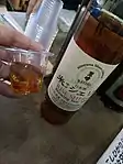 峰山酒造が製造した清酒を長期保存し、シェリー酒の風味を生じさせた「米シェリー」