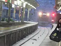 千葉県成田市の京成成田駅(2014年2月8日撮影)