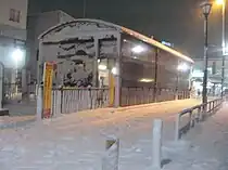 同じく京成成田駅（2014年2月8日撮影）