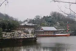 冬の平湖公園