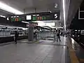 在来線ホーム（2017年9月）