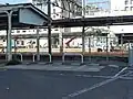 かつての宇品線用0番ホームの痕跡（2014年3月）