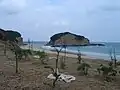 広田遺跡ほぼ同じ海岸線を。2011年