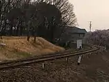 レールが残る山線廃止区間（猿投駅 - 三河御船駅間）