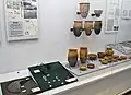 当麻東原古墳及び東原遺跡出土品（相模原市指定文化財）相模原市立博物館展示。