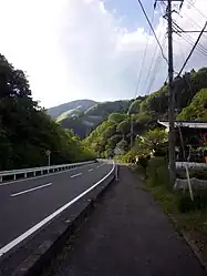 埼玉県小鹿野町、正面は志賀坂峠(2011年5月)