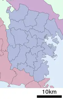 横浜市行政区画図