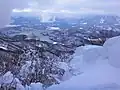 斑尾山から見た野尻湖