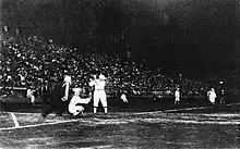 日本初のナイター試合(早大二軍対早大新人、1933年7月10日)