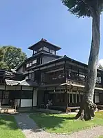 三井男爵家の下鴨別邸だった和館。大正14年に完成。重要文化財