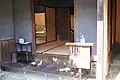式台と玄関の間