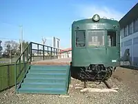 当線で使用されていた車両旭川市東旭川公民館敷地内