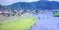 真庭市勝山町内を流れ行く旭川