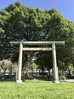 元台湾総督明石元二郎の墓の鳥居